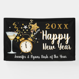 Confetti Champane Silvester Banner