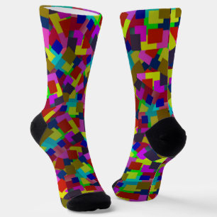 Confetti Chaos: Ein Burst des farbenfrohen Papiers Socken