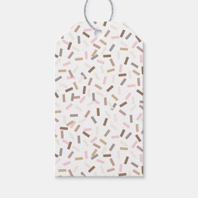 Confetti Chic (Sprinkles) Geschenkanhänger (Vorderseite)