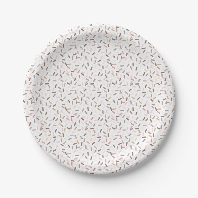 Confetti Chic (Sprinkles) Pappteller (Vorderseite)