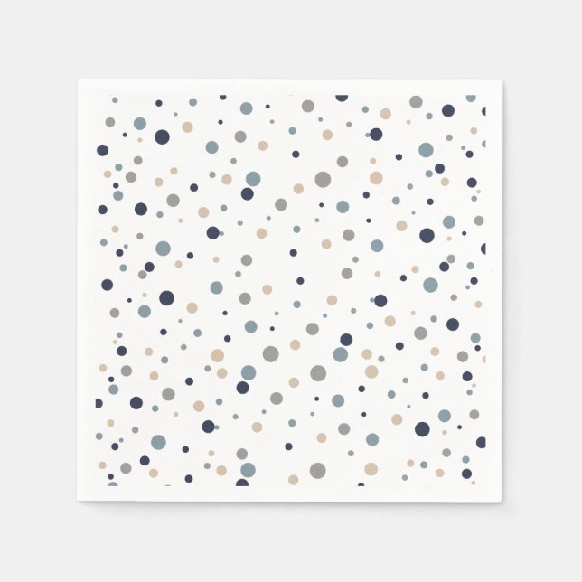 Confetti Cocktail/Dessert Napkins Serviette (Vorderseite)