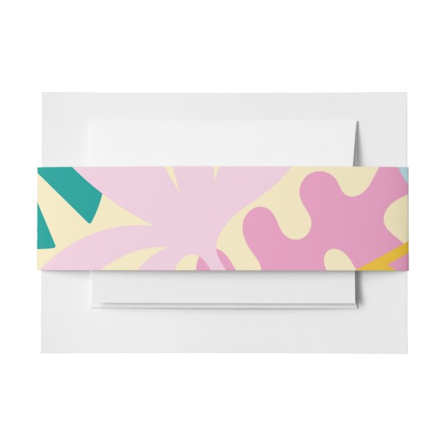 Confetti Collage Bauchband Einladungsbanderole (Vorderseite Beispiel)