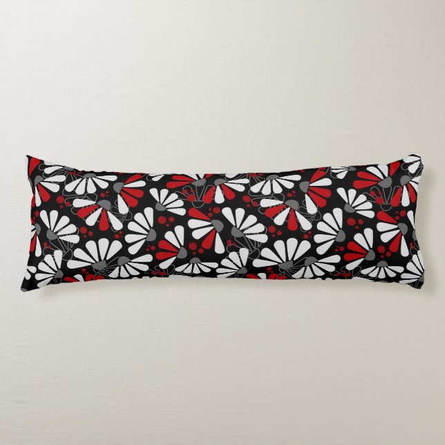 Confetti Confetti auf schwarz Seitenschläferkissen (Vorderseite)