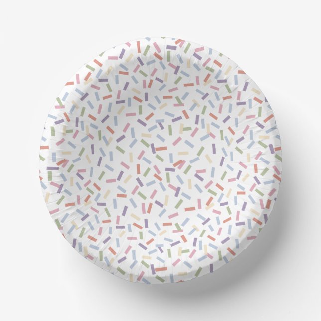 Confetti Contemporary (Sprinkles) Pappteller (Vorderseite)