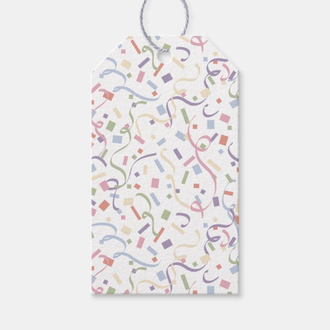 Confetti Contemporary (Überraschung) Geschenkanhänger (Vorderseite)