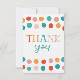 Confetti Danke-Card Dankeskarte