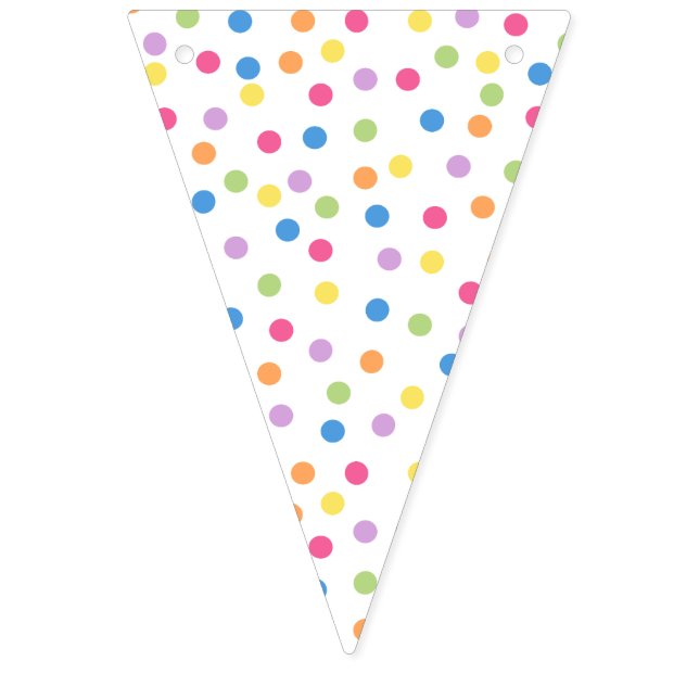 Confetti Dazzle (Punkte) Wimpelkette (Erste Fahne)