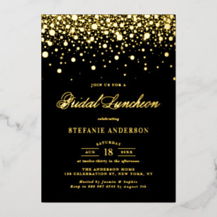 Confetti Dots Bridal Luncheon Folieneinladung