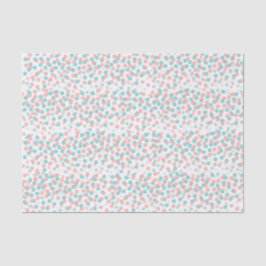 Confetti dots Korallengrün-Papier Seidenpapier