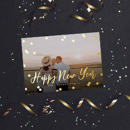 Confetti Dots Script Full Foto Folien Feiertagskarte