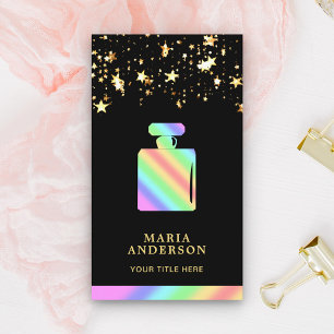 Confetti-Duft Farbiger Regenbogen Parfüm Flasche Visitenkarte