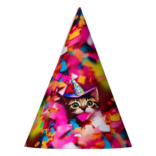 Confetti Eater Kitty - Birthday Cat Party Hats Partyhütchen (Links)