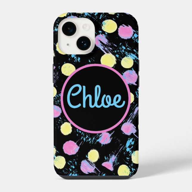 Confetti-Farbspritzer-Multicolor-Custom Case-Mate  iPhone Hülle (Rückseite)