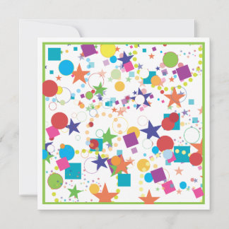 Confetti-Feier-Geburtstags-Party Einladung