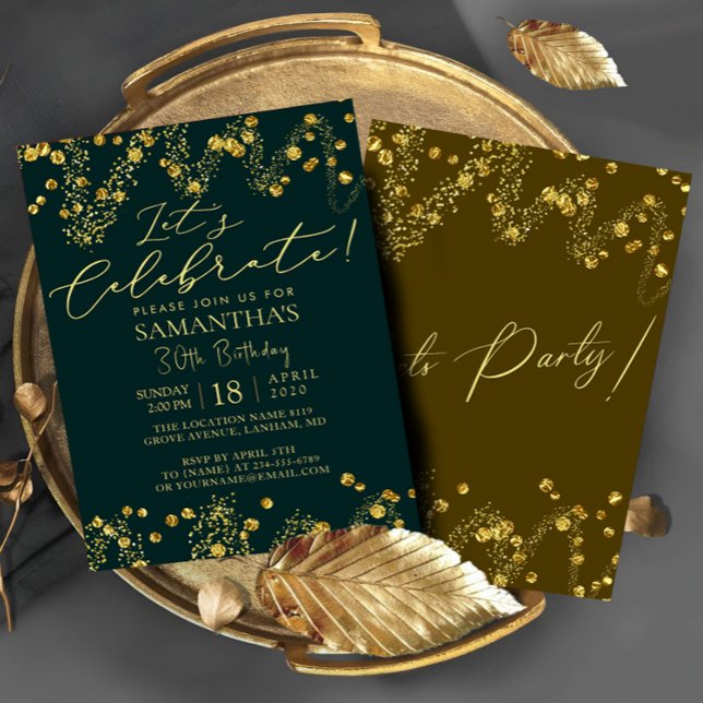 Confetti Feier Geburtstagsparty Einladung (Von Creator hochgeladen)