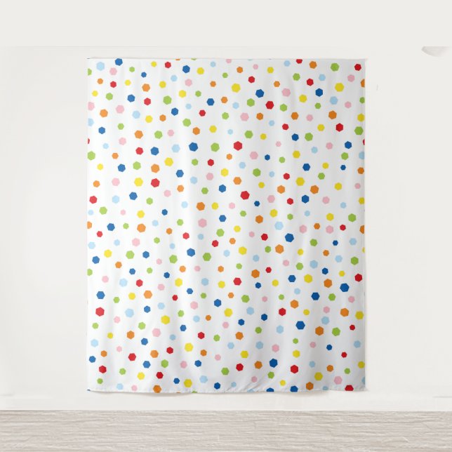 Confetti-Foto-Hintergrundband Wandteppich (Vorderseite)