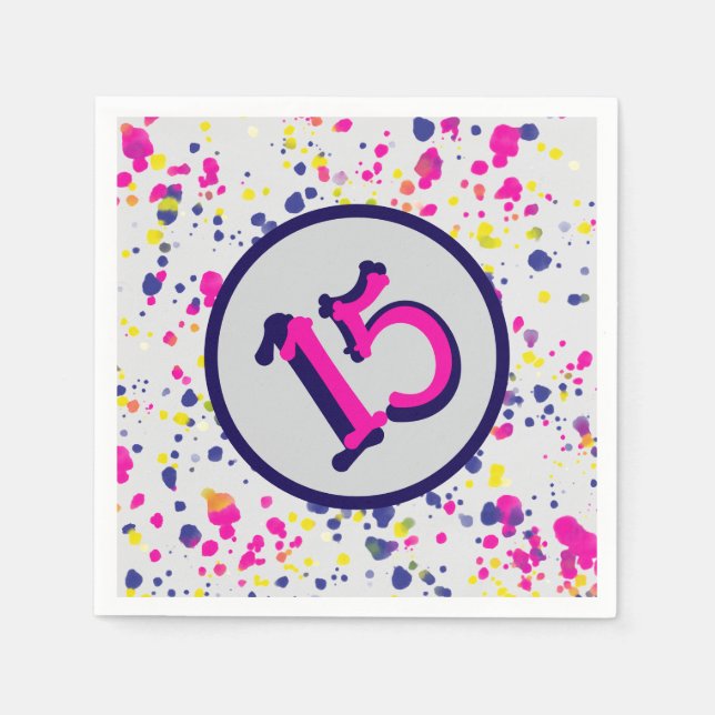 Confetti Fun Sprinkles Design 15 Serviette (Vorderseite)