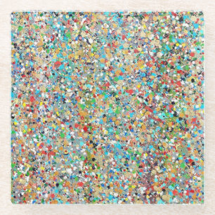 Confetti-Glass-Untersetzer Glasuntersetzer