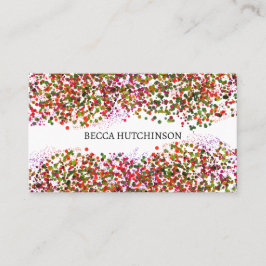 Confetti-Glitzer-Visitenkarte Visitenkarte