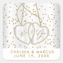 Confetti Gold Dots und schöne Diamant Herzen