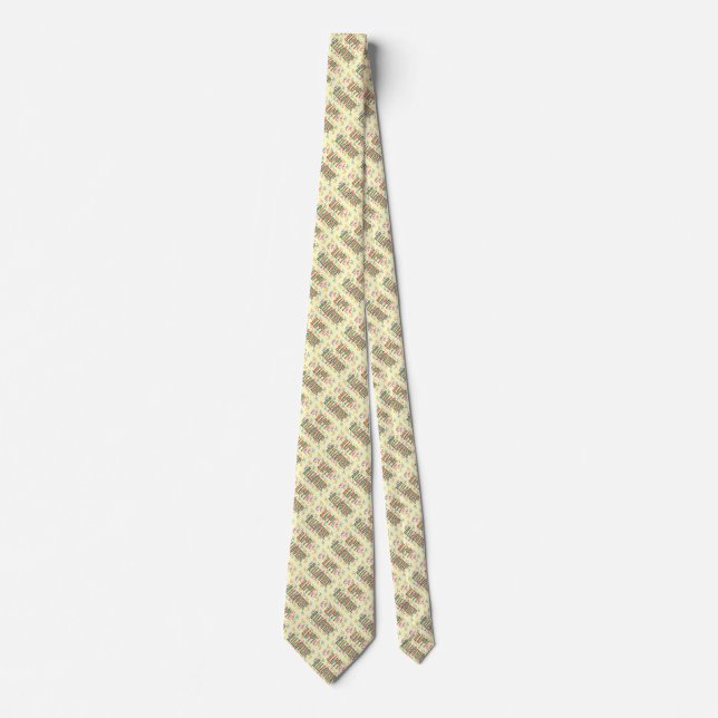 Confetti & Halloween Festival Text Necktie Krawatte (Vorderseite)