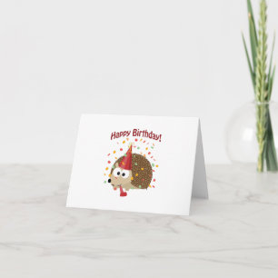 Confetti Happy Birthday Igel Karte