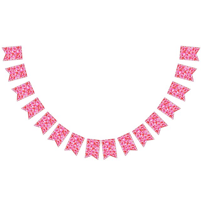 Confetti Hearts Mix Wimpelkette (Alle)