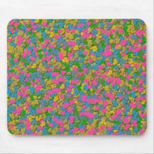 Confetti Hearts Mousepad