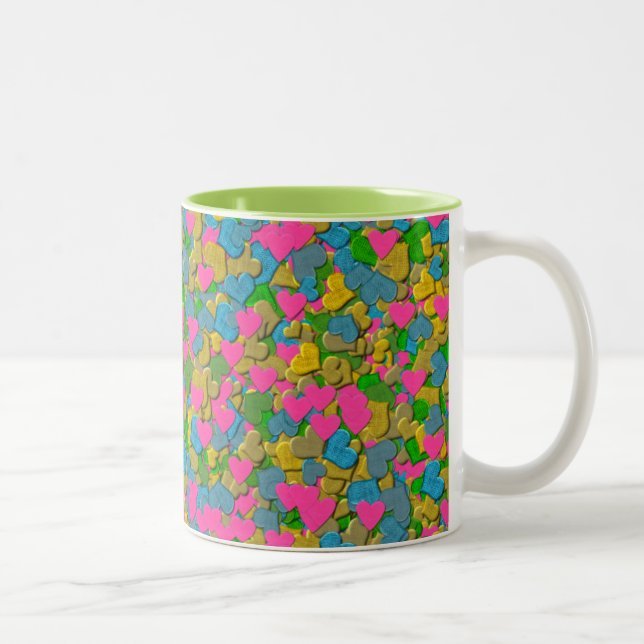 Confetti Hearts Tasse (Rechts)