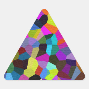 Confetti in Jewel Tones Dreieckiger Aufkleber
