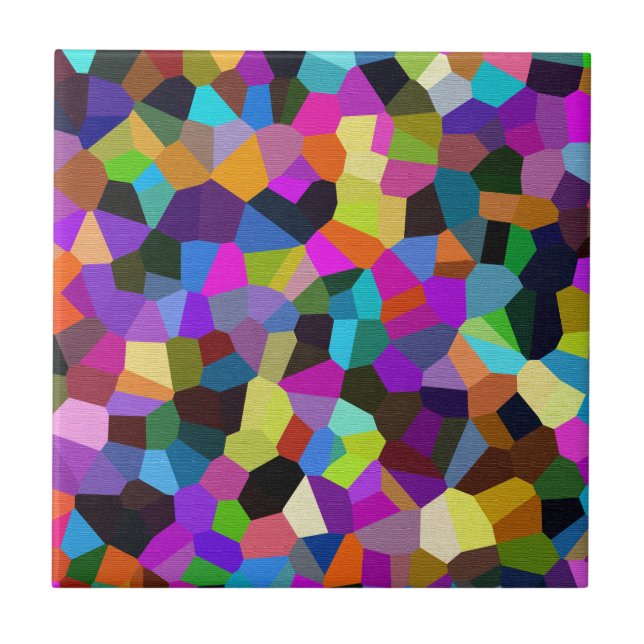 Confetti in Jewel Tones Fliese (Vorderseite)