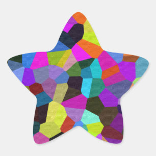 Confetti in Jewel Tones Stern-Aufkleber
