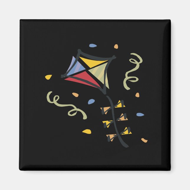 Confetti Kite Magnet (Vorne)