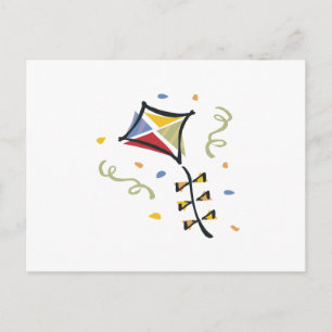 Confetti Kite Postkarte