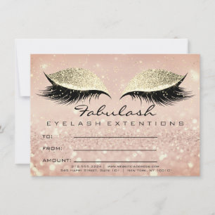 Confetti Lashes Gold Lux Makeup Certificate Gesche