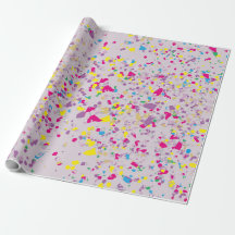 Confetti Lila Wrapping Paper