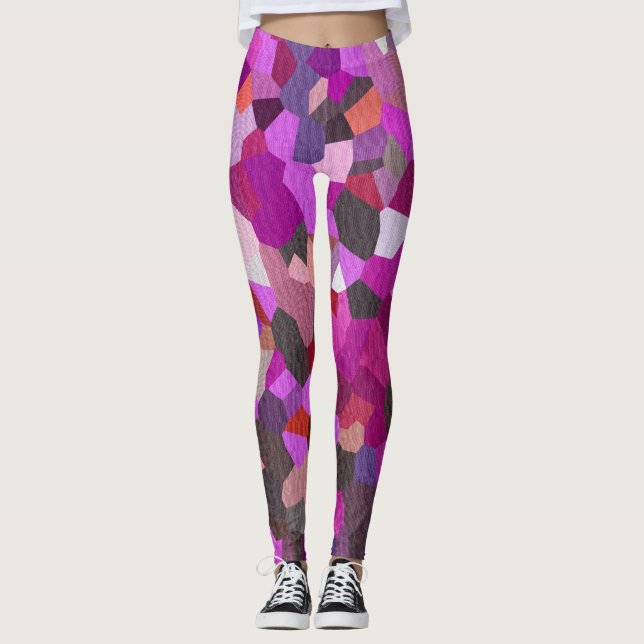 Confetti Magenta Mind Leggings (Vorderseite)