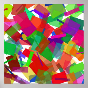 Confetti Multicolor Poster