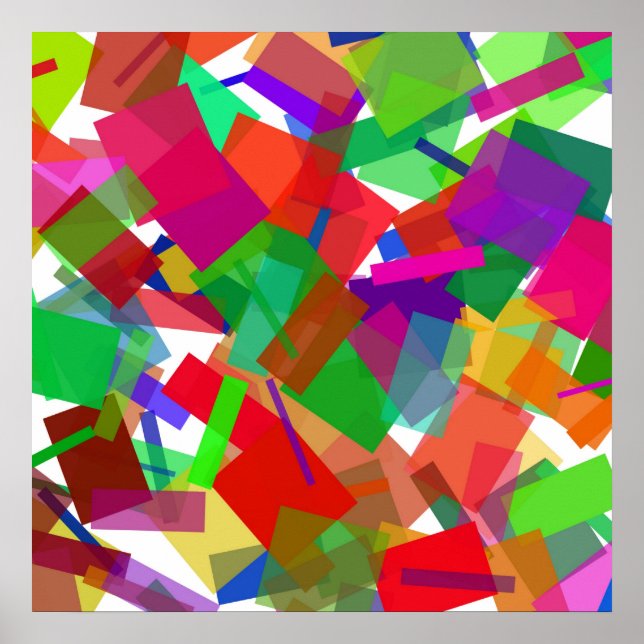 Confetti Multicolor Poster (Vorne)