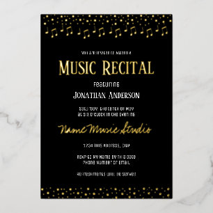 Confetti Music Erwägungsgrund Folieneinladung