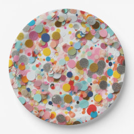 Confetti Papier Teller! Pappteller