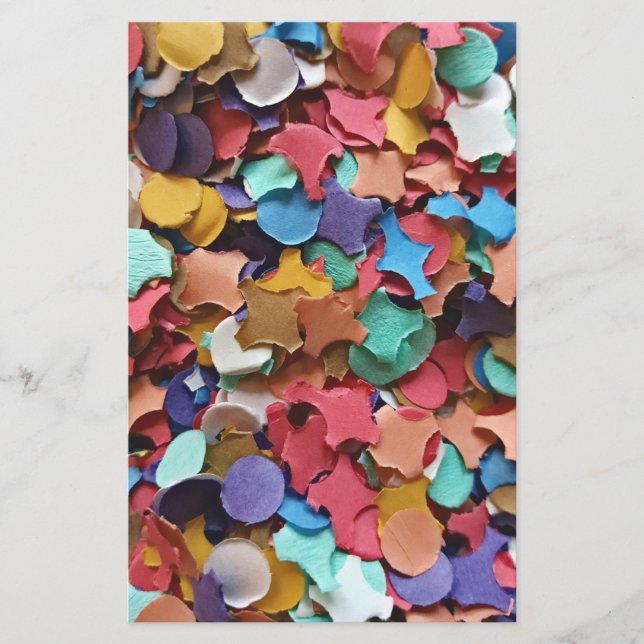 Confetti Party Karneval Farbiges Papier Funny Funn (Vorderseite)