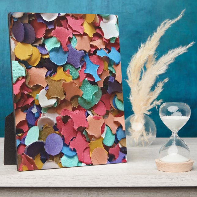 Confetti Party Karneval Farbiges Papier Funny Funn Fotoplatte (Seite)