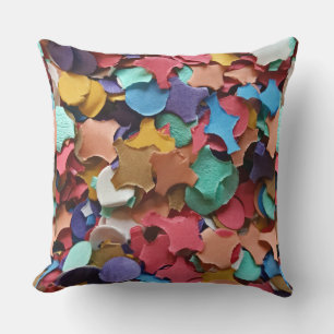 Confetti Party Karneval Farbiges Papier Funny Funn Kissen