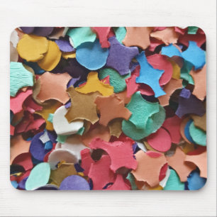 Confetti Party Karneval Farbiges Papier Funny Funn Mousepad