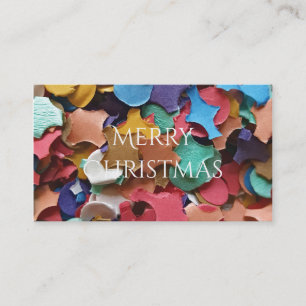 Confetti Party Karneval Farbiges Papier Funny Funn Visitenkarte