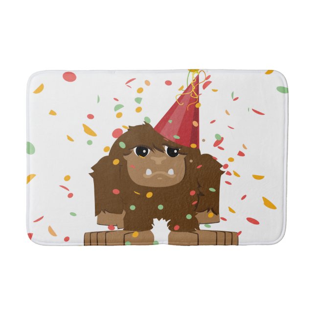 Confetti Party Sasquatch Bigfoot Badematte (Vorderseite)
