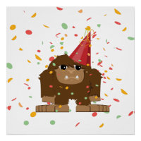 Confetti Party Sasquatch Bigfoot