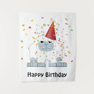 Confetti-Party-Yeti Wandteppich