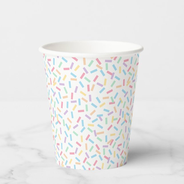 Confetti Pastels (Sprinklen) Pappbecher (Vorderseite)